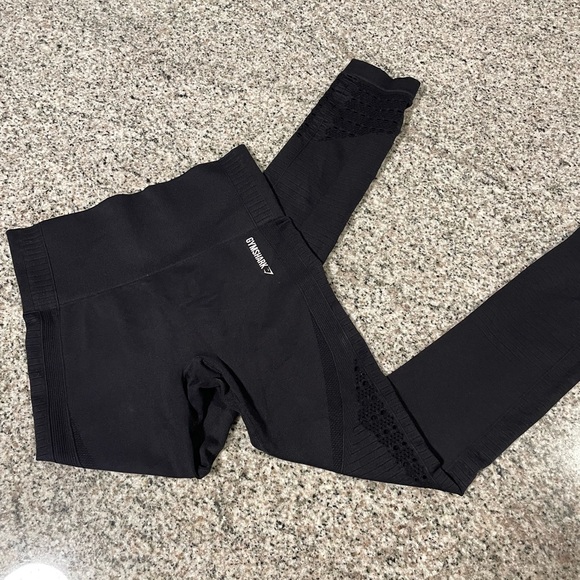 EUC Gymshark Vital Seamless Leggings Black Size Small - Picture 8 of 9